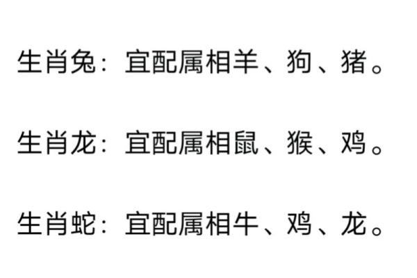 父母与子女属相配对
