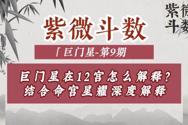 紫微斗数之交友宫与诸星，巨门星在交友宫是什么意思？