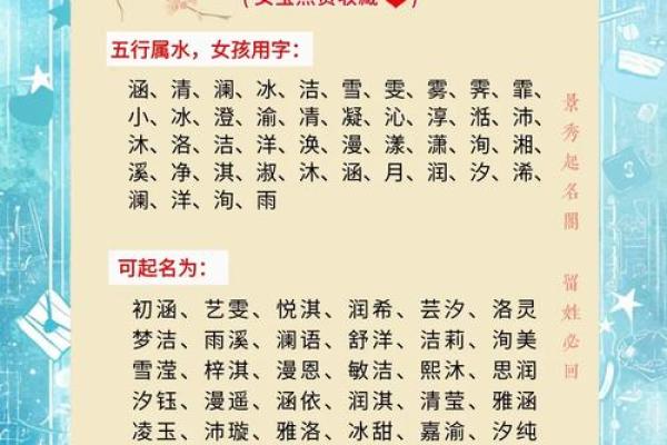八字起名字女孩