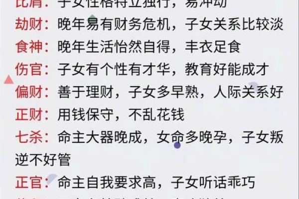 四柱八字知识